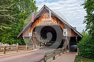Holz Brueke Covered Bridge in Saginaw County, Michigan